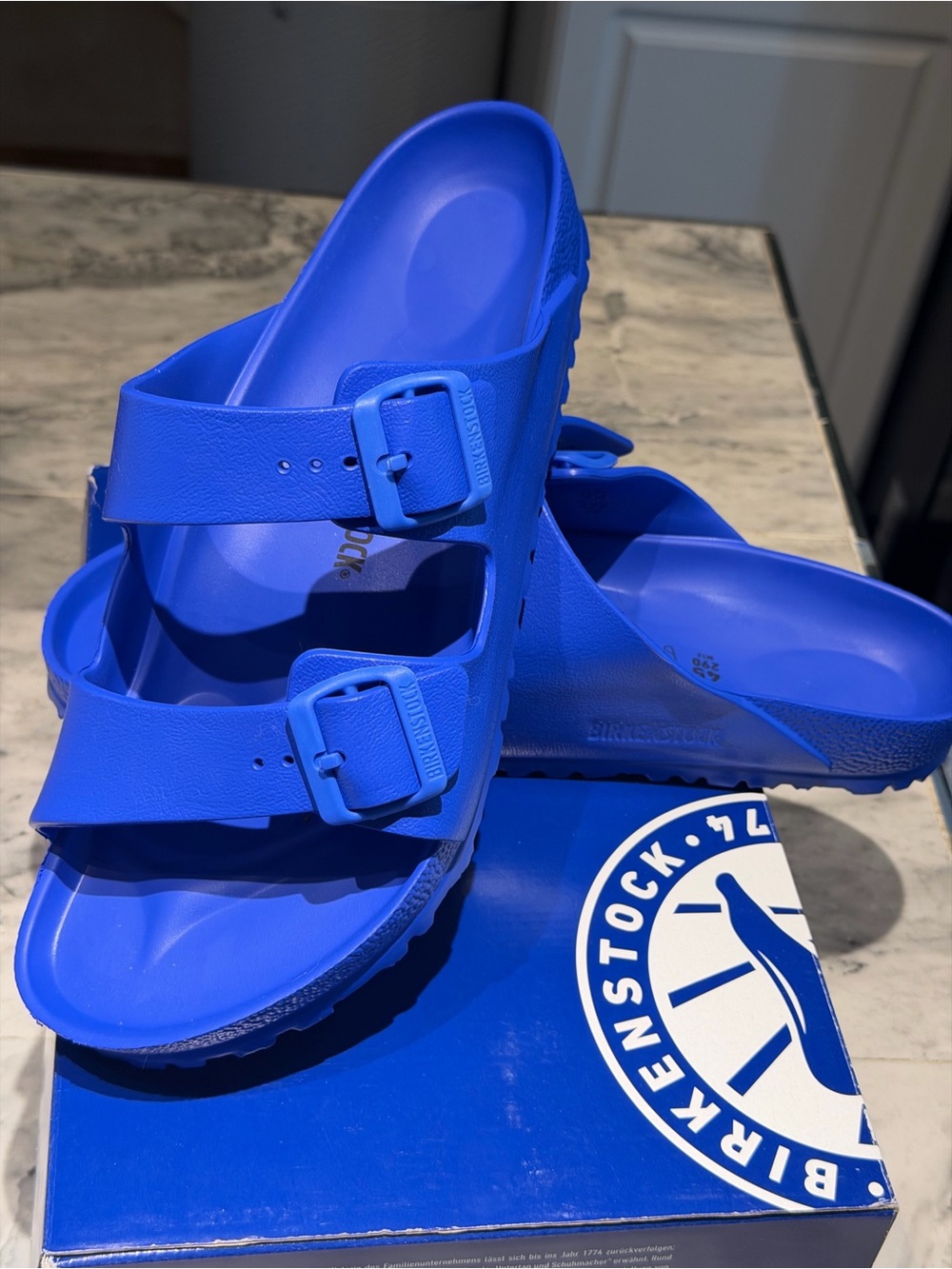 Birkenstock Arizona EVA Sandals in ultra Blue